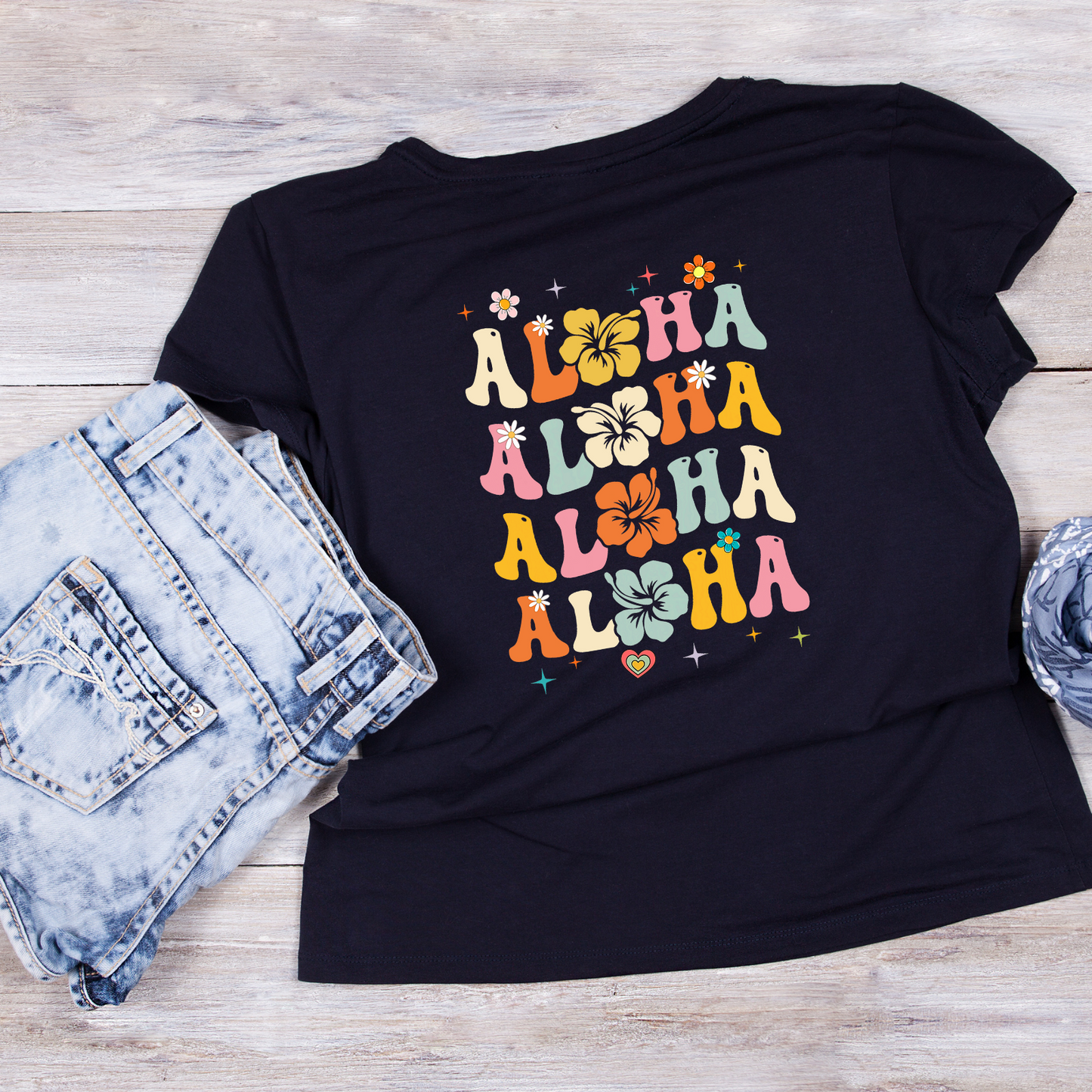 Aloha Summer T shirts Beachwear Adults and Kids Sizes